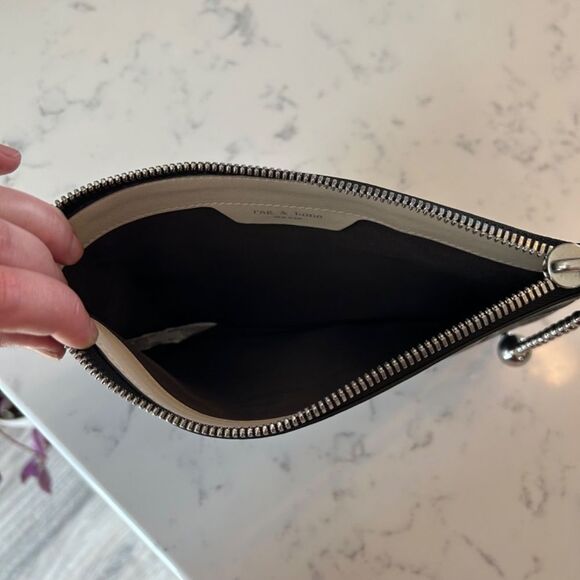 Rag & Bone Black Quilted Leather Clutch - Picture 4 of 8